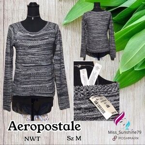 AEROPOSTALE NWT - Sz M - heathered sweater - timeless chic works to everything